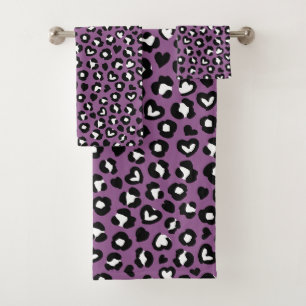 Impresión animal, leopardo morado, puntos de chita