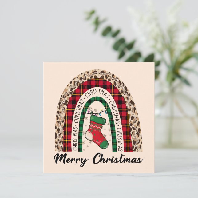 Impresión arcoiris con relleno de búfalo y leopard (Anverso de pie)