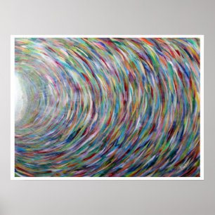 Impresión arcoiris Pintura original en Poster de l