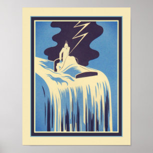 Impresión Art Déco de 1930 "Nightmare"