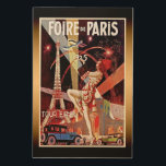 Impresión Art Deco de la Torre Eiffel de París de<br><div class="desc">Foire De Paris poster de arte francés vintage de la Feria de París de los años 20 con la Torre Eiffel.</div>
