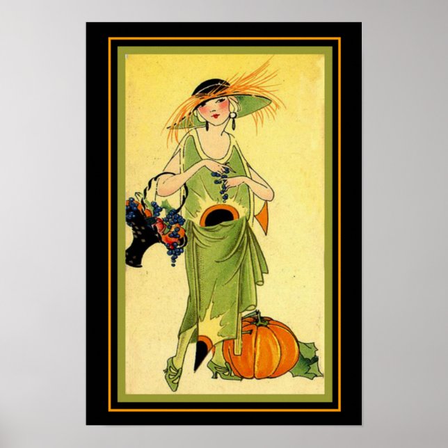 Impresión Art Déco de octubre de 1922 13x19 (Frente)