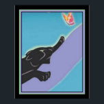 Impresión Art Deco "Panther & Butterfly" 16 x 20<br><div class="desc">Impresión Art Déco "Black Panther & Butterfly" - 16 x 20</div>
