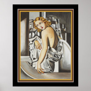 Impresión Art Deco "Retrato de ferry Marjorie" 16x