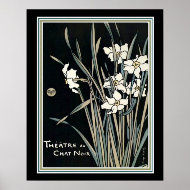 Impresión Art Nouveau del "Teatro de Chat Noir" (Frente)