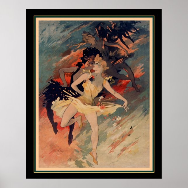 Impresión Art Nouveau "La Danse" - 16x20 (Frente)