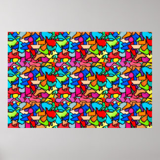 IMPRESIÓN ARTISTA DE METRO UN POSTER DE ORIGINAL