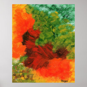 Impresión artística abstracta grande de la pintura