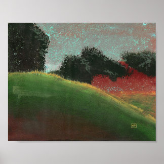 Impresión artística Bajo un amanecer campestre