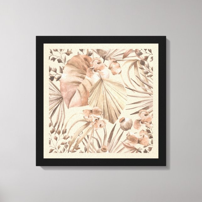 Impresión artística botánica neutral elegante (Anverso)