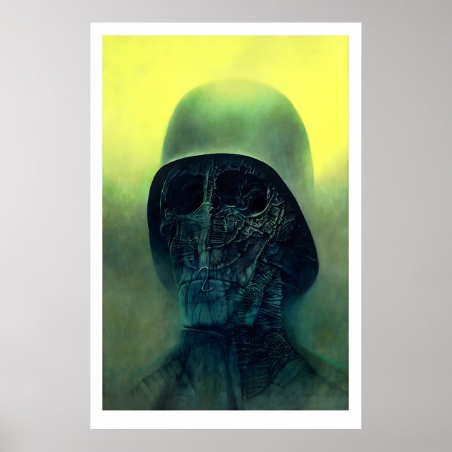 Impresión artística de Beksiński Horror Gótico Sur (Frente)