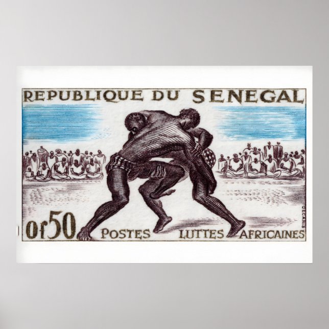 Impresión artística de caja de cerillas de lucha l (Frente)