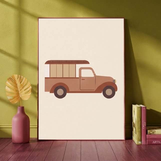 Impresión artística de camioneta vintage neutral p (Subido por el creador)