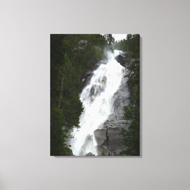 Impresión artística de cascada Shannon Falls BC Ar (Anverso)