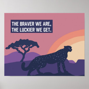 Impresión artística de Cheetah Luckier indomable d