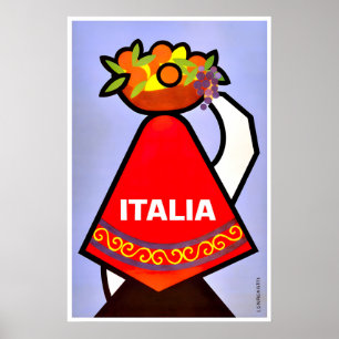 Impresión artística de cocina italiana Póster de v