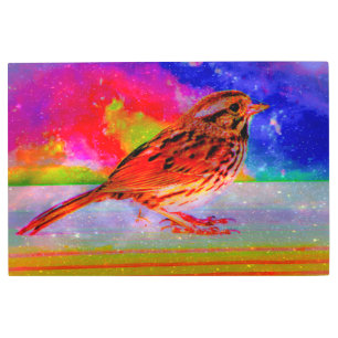 Impresión artística de ensueño de aves cósmicas"