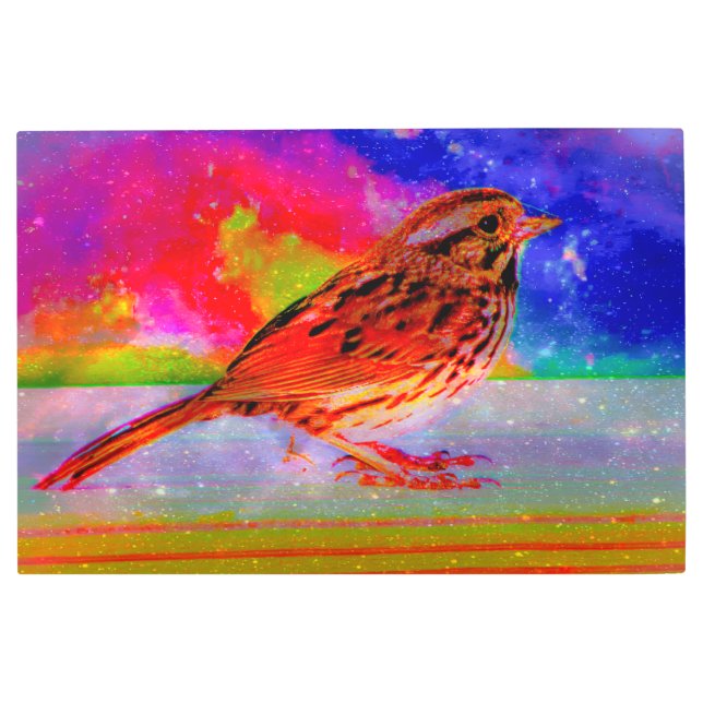 Impresión artística de ensueño de aves cósmicas" (Anverso)