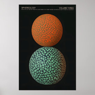Impresión artística de esfera geométrica moderna m