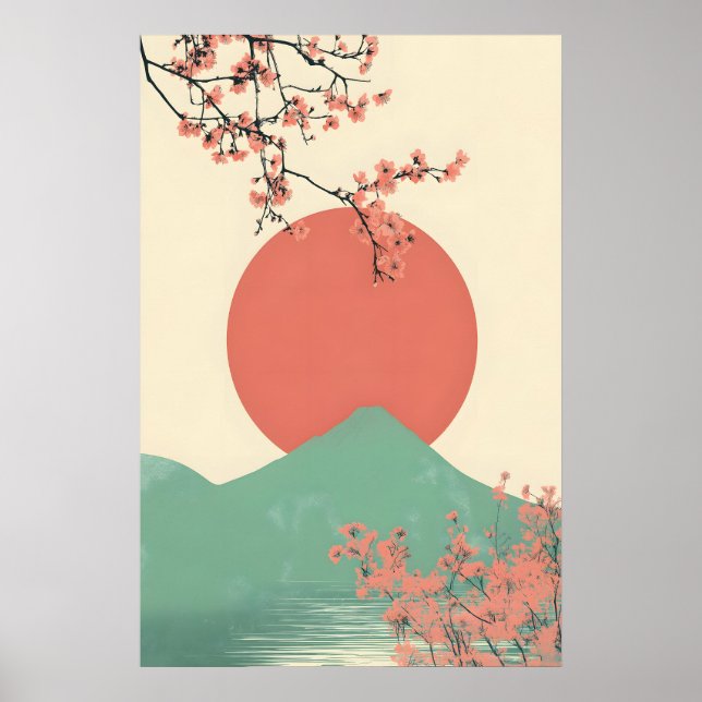 Impresión artística de flor de cerezo japonesa min (Frente)