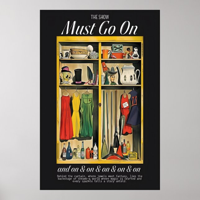 Impresión artística de guardarropa de teatro vinta (Frente)