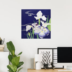 Impresión artística de iris japonés vintage de Kog