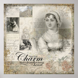 Impresión artística de Jane Austen