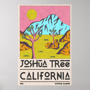 Impresión artística de Joshua Tree, escena del des