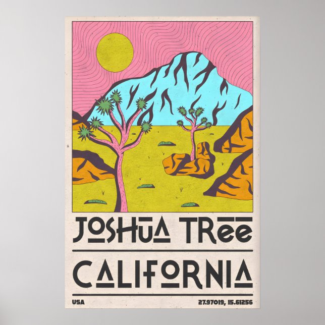 Impresión artística de Joshua Tree, escena del des (Frente)