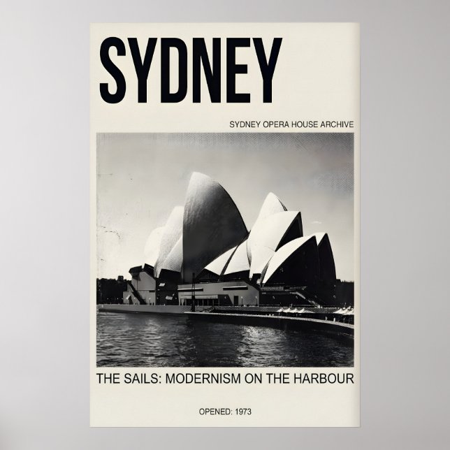 Impresión artística de la Casa de la Ópera de Sydn (Frente)