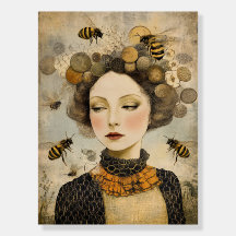 Impresión artística de la mujer abee - Retratos ca
