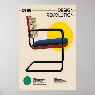 Impresión artística de la silla Cesca Bauhaus Mueb