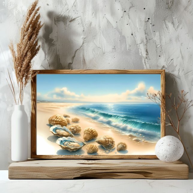 Impresión artística de las casetas de mar en la or (Subido por el creador)
