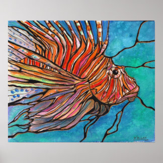 Impresión artística de luonfish "StainGlass Style"