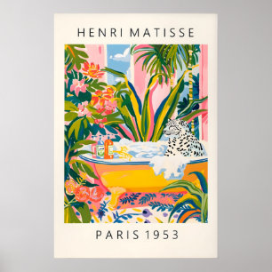 Impresión artística de Matisse de leopardo de las