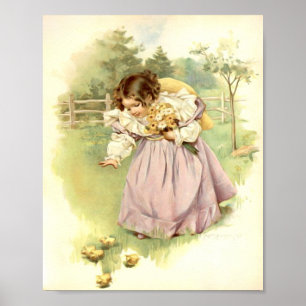 Impresión artística de Maud Humphrey Niña con poll