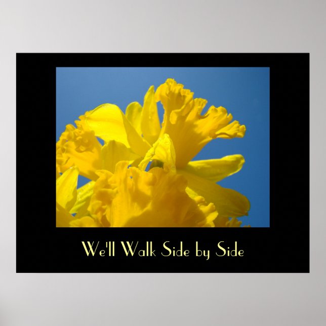 Impresión artística de narcisos de primavera que c (Frente)