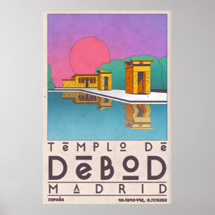 Impresión artística de punto de referencia de Madr