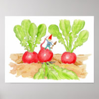 Impresión artística de Radish Gnome