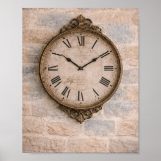 Impresión artística de reloj de pared de cabaña an