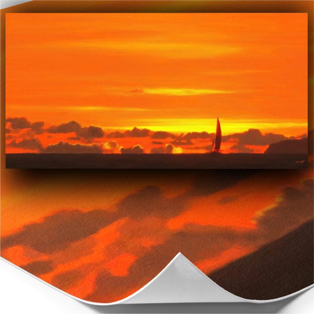 Impresión artística de Sailboat Sunset 1300 (Subido por el creador)