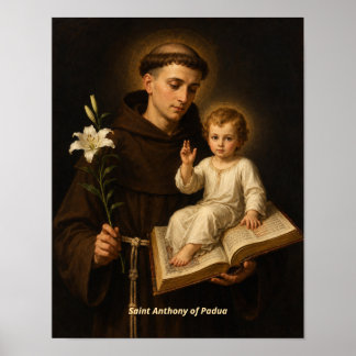 Impresión artística de San Antonio de Padua