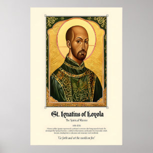 Impresión artística de San Ignacio de Loyola Funda