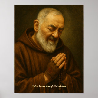 Impresión artística de San Padre Pío de Pietrelcin