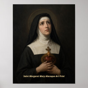 Impresión artística de Santa Margarita María Alaco