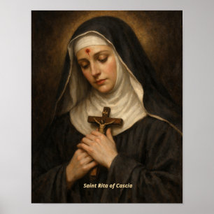 Impresión artística de Santa Rita de Cascia
