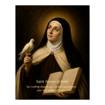 Impresión artística de Santa Teresa de Ávila