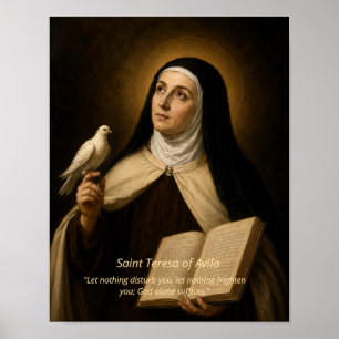 Impresión artística de Santa Teresa de Ávila