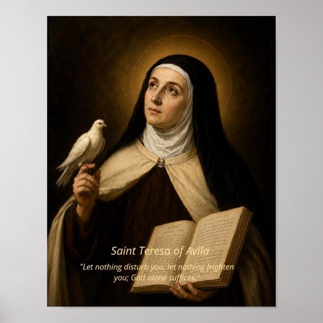 Impresión artística de Santa Teresa de Ávila (Frente)