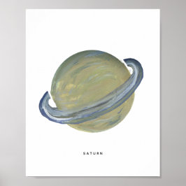 Impresión artística de Saturno pintado